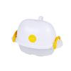 Delish Kitchen Microwave Cookware, Yellow, 17 X 11 X 11 Cm, Microwave Boiled Egg Holder, 2 Eggs, CC-1341