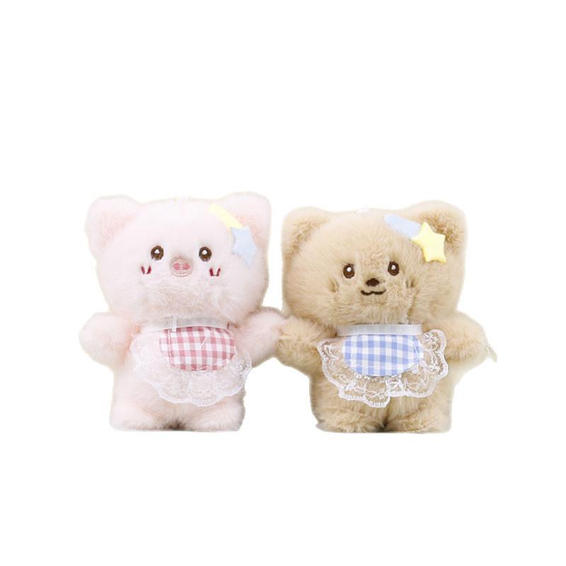 Cute Plush Animal Keyring Pp Cotton Filling Cartoon Style Kids Doll Collector