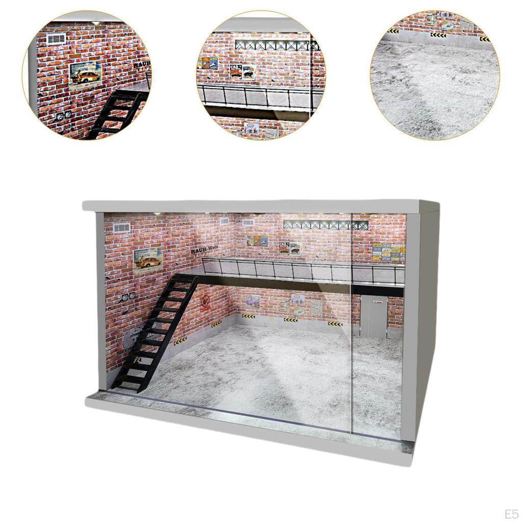 1/64 1/36 1/32 масштаб автомобильный дисплей акриловое парковочное место со светодиодной подсветкой для коллекционеров