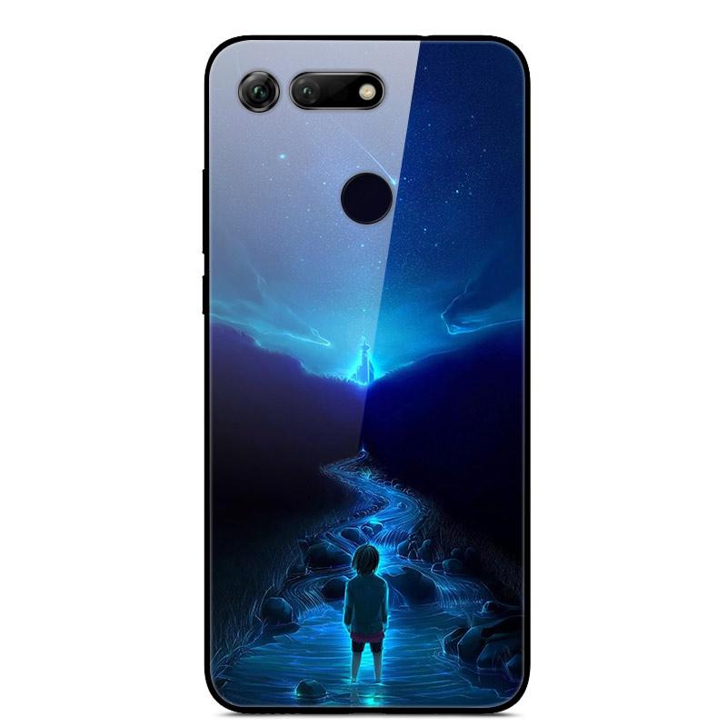 Для Huawei Honor View 20 Чехол Honor 20 Закаленное Стекло Космический Чехол Стеклянная Задняя Панель для Huawei Honor 20 lite Honor20 Pro View 20