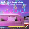 15M 100led USB Dream Color Light String Smart BT RGBIC LED String Colorful Christmas Birthday Party Garland Decor Fairy Lights