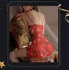 Rose-Inspired Sexy Sheer Mesh Christmas Lingerie Set 4930: Elegant Low-Cut Temptation Slip Dress