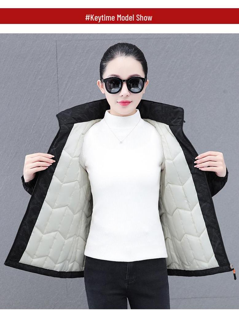 2024 Женская зимняя теплая хлопковая куртка с капюшоном для женщин среднего и пожилого возраста