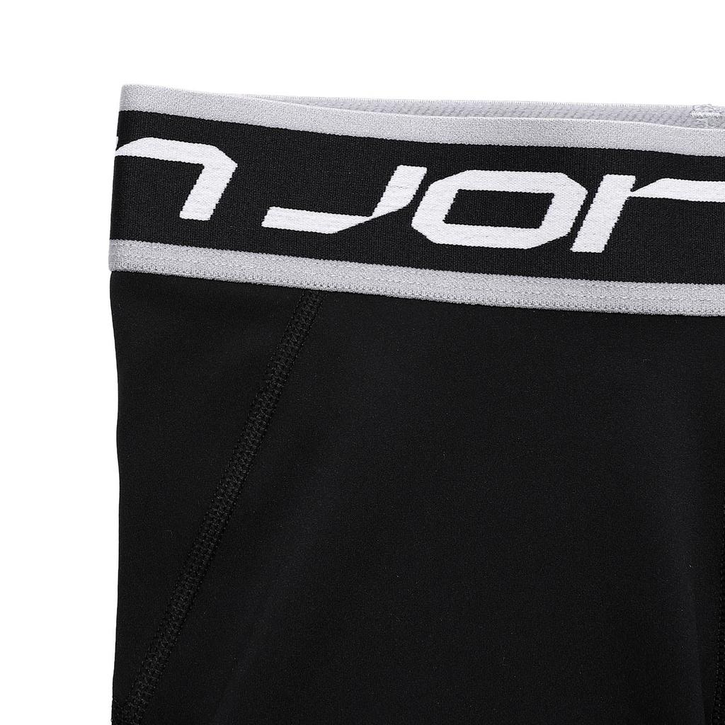 Jordan Alphabet Print Elastic Waist Slim Fit Sports Shorts Women Bottoms Black FB4624-010