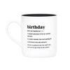 Defined Stoneware Mug 590mL (Birthday)