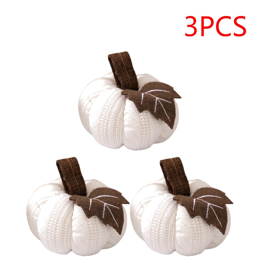 1-5PCS Small Pumpkins Home Decor Knit Knitted Pumpkin Reusable Seasonal Charm Cozy Warm Decorative Ornaments Crochet Pumpkins