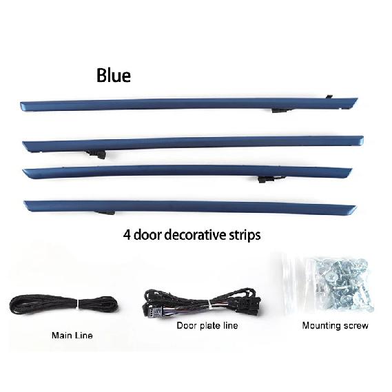 Plug and Play LED 2 Colors Blue and Orange Interior 4 Car Door Ambient Light for BMW 3series F30 F31