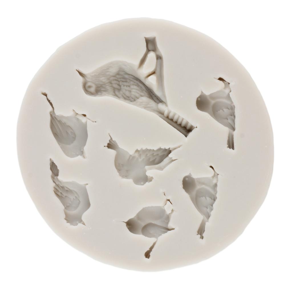 Lovely Bird Silicone Moulds Fondant DIY Cake Decorating Tools Chocolate Gumpaste Mould Cupcake Topper Candy Resin Clay Moulds