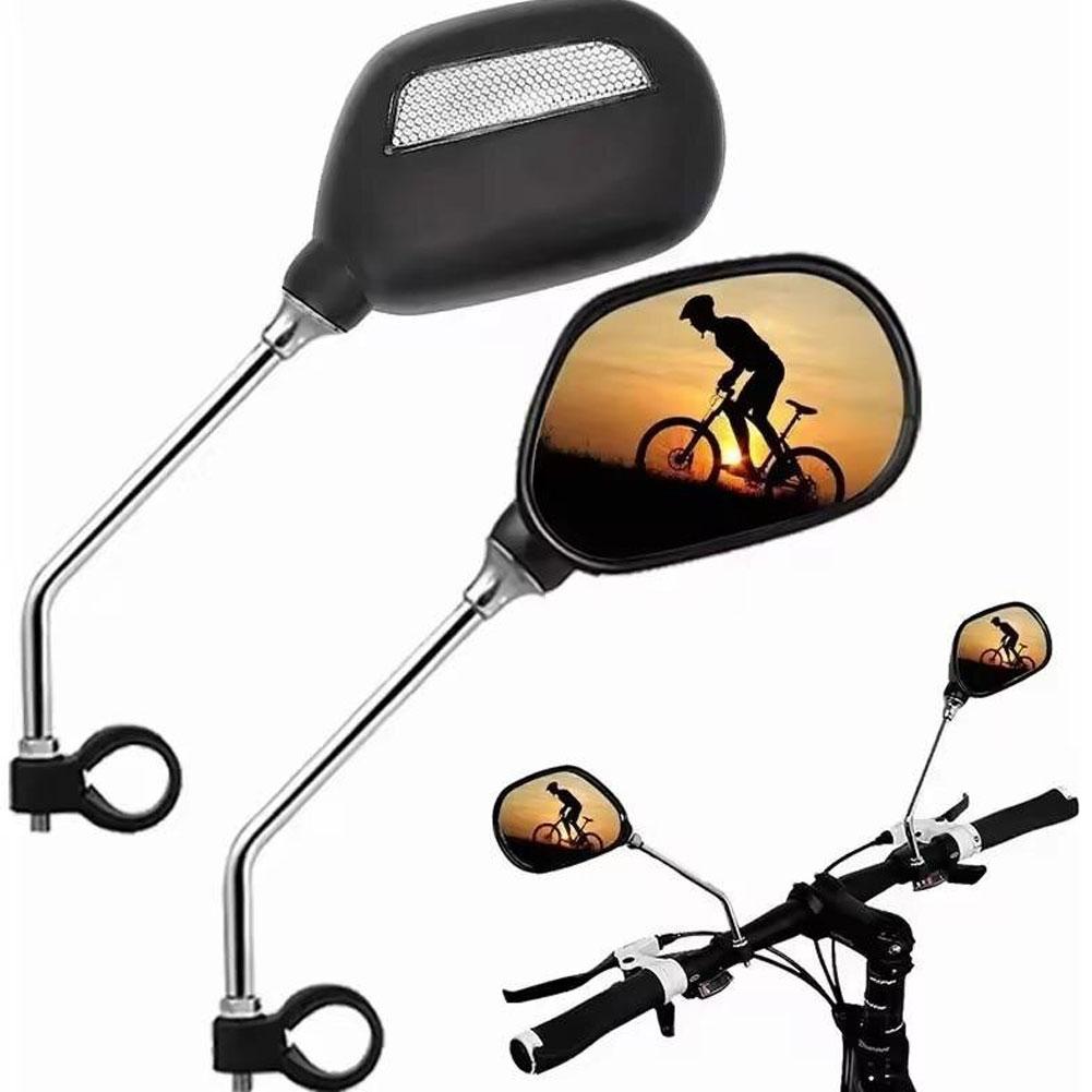 1 пара зеркал заднего вида для велосипеда, широкоугольное зеркало высокой четкости, регулируемое зеркало для мотоцикла M2V2