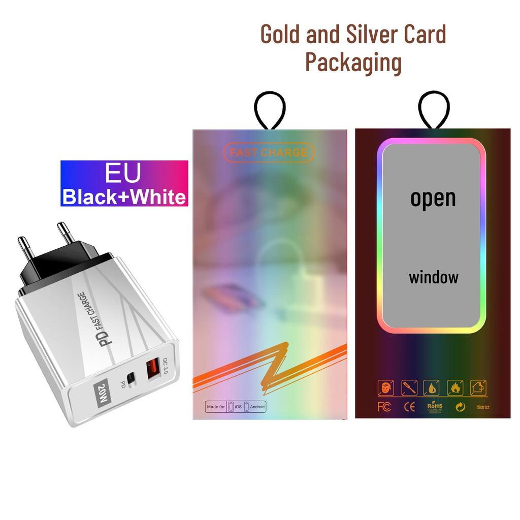 USB-зарядное устройство для путешествий, стандарт ЕС и США, быстрая зарядка QC3.0+PD (5В/9В/12В)