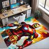 Custom Name Iron Man Printed Carpet,Rug for Office Chair Living Room Bedroom Kitchen Room Decor Gifts.