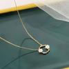 Shell Flower Necklace Sakura Garland Clavicle Chain Women's Simple Temperament Forest Sweet Pendant