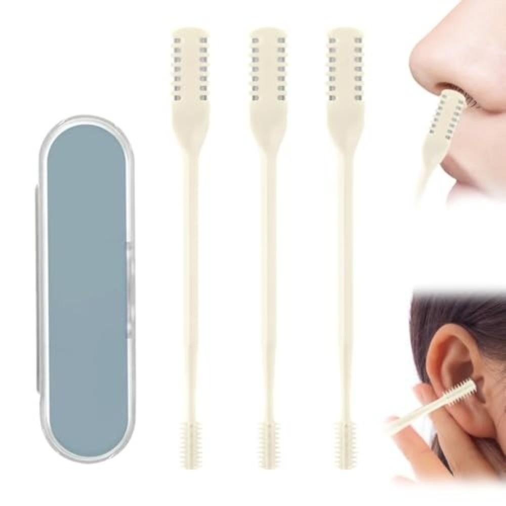 Stainless Steel Nose Hair Trimmer Double Sided Nose Hair Trimming Portable Hair Remover Travel
