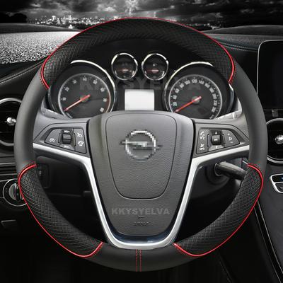 Чехол на руль автомобиля из ПУ кожи для Opel Mokka 2013-2016 Opel ignia 2009-2013 Astra J 2010-2015 Meriva Автомобильные Аксессуары