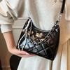 Fashion Trendy 2025 New Diamond Chain Fashion Casual Simple Versatile Atmosphere Large Capacity Shoulder Messenger Bag
