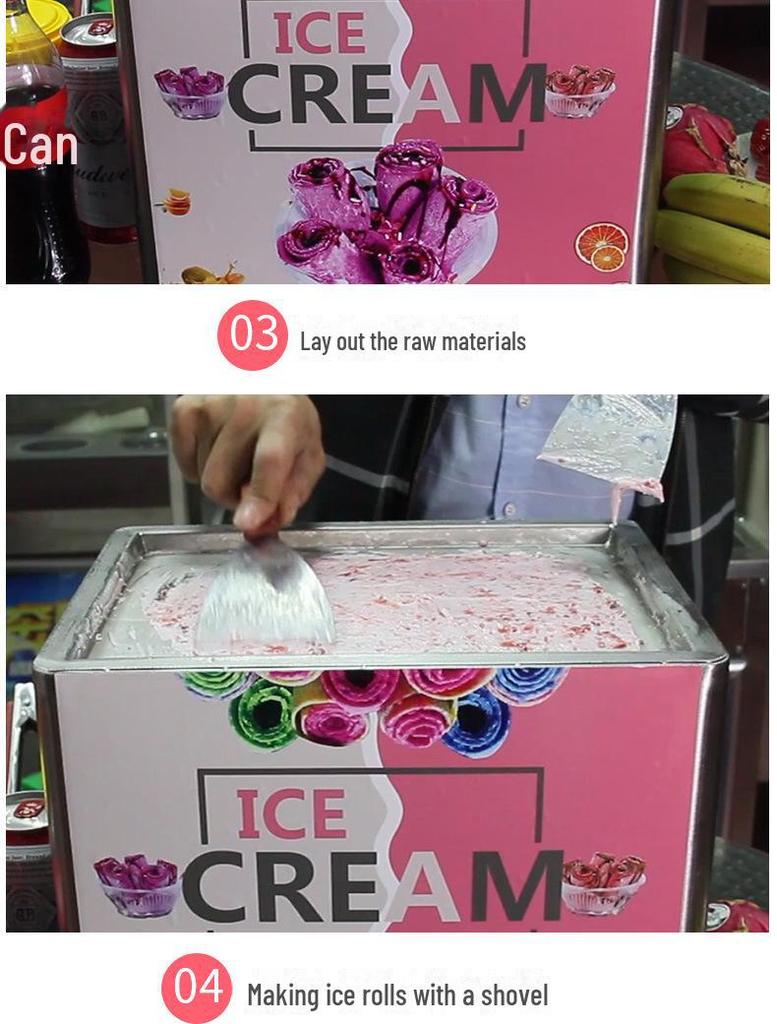 Compact Desktop Fried Ice Cream and Yogurt Maker