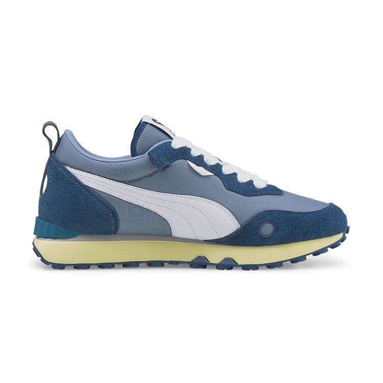 AMI x Puma Rider FV Stellar Выцветший Деним Унисекс Кроссовки Синий Белый 386668-01