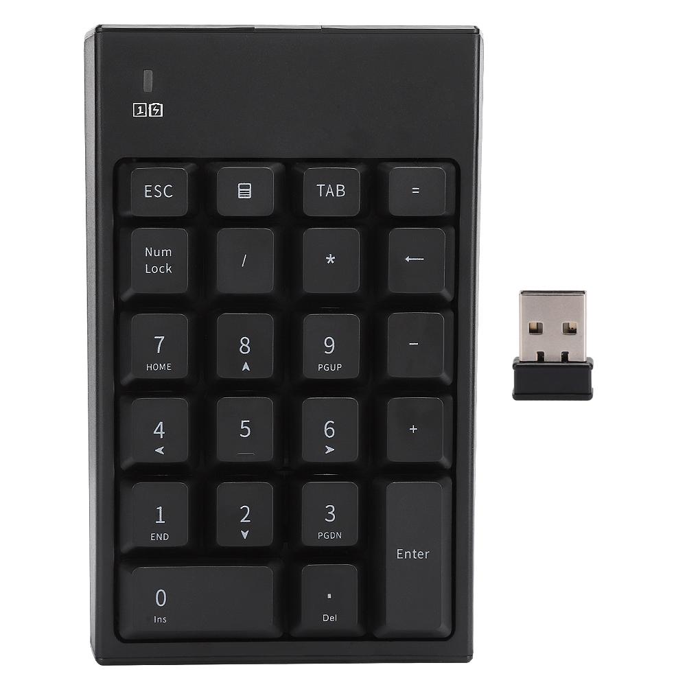 2.4G USB Wireless Numeric Keypad Portable 22 Keys Mini Number Keyboard for Laptop Notebook
