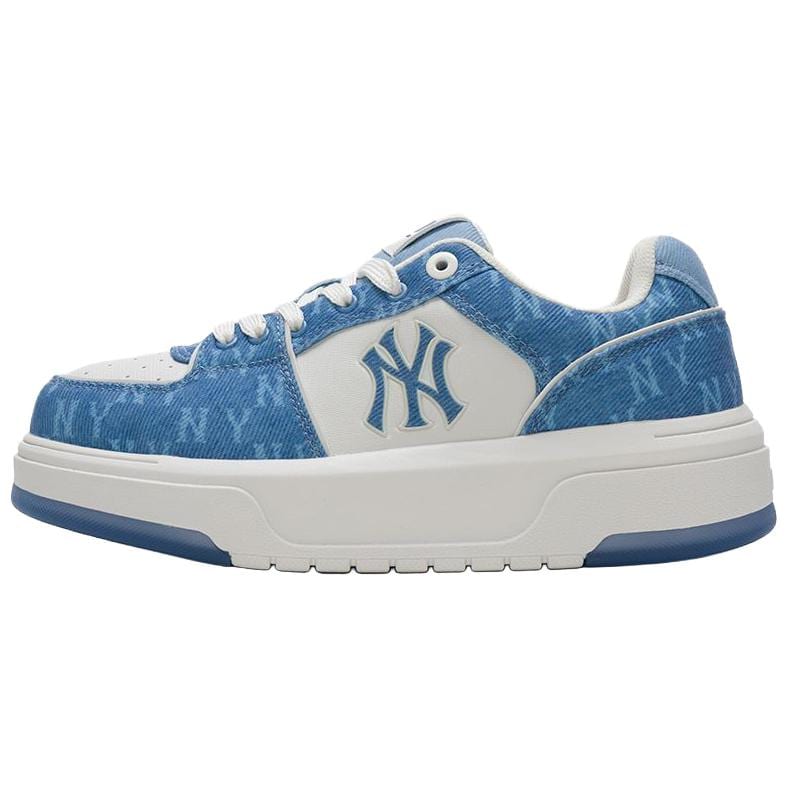 MLB Chunky Liner Height Increasing Low top Skateboard Shoes Unisex Blue 3ASXM016N-50BLD