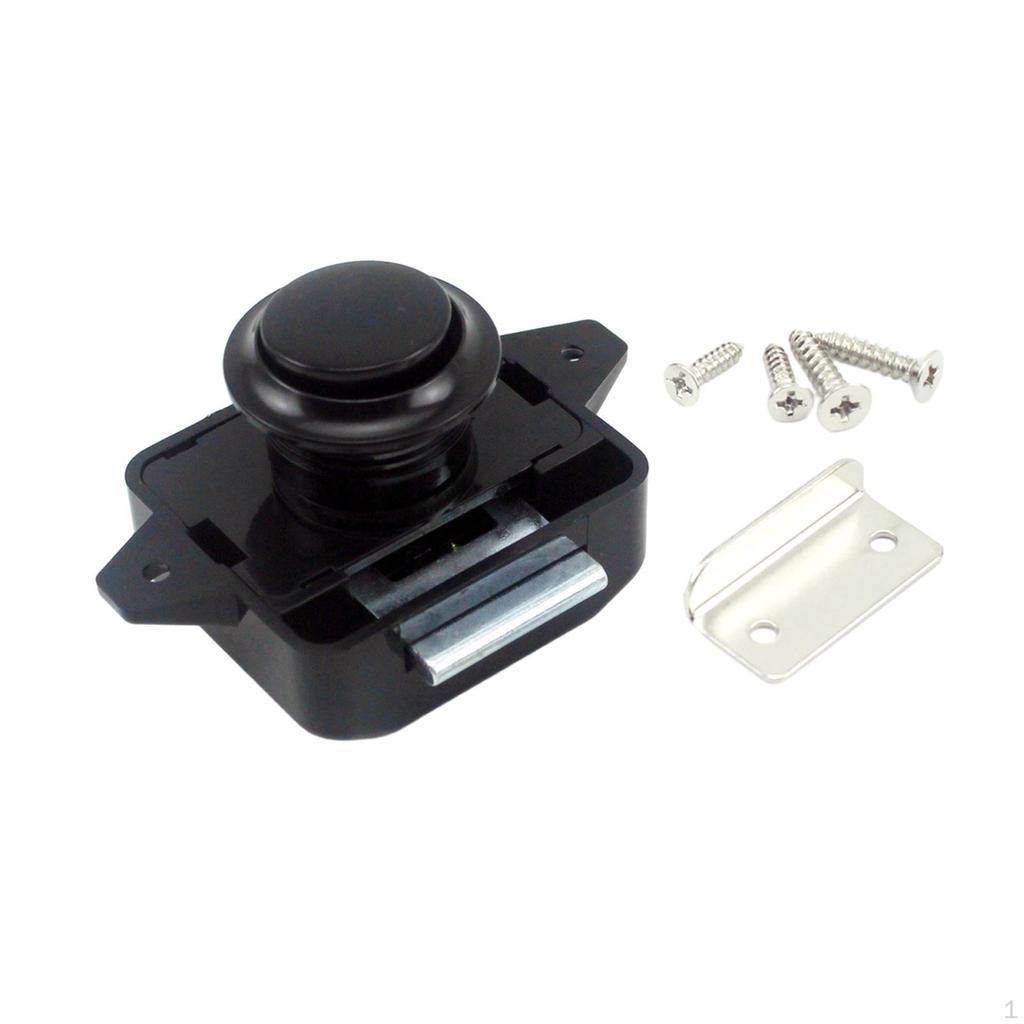 Push Button Latch Lock Cabinet Catch Professional Hardware Cupboard Drawer Knob for RV