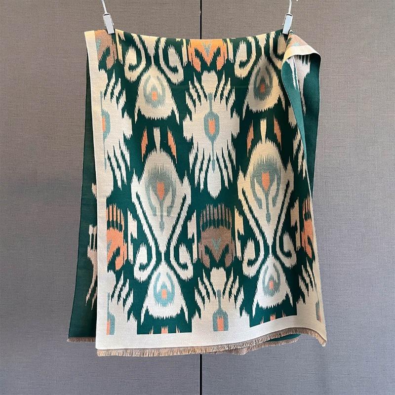 Новый имитация кашемира персонализированный шарф с принтом осенне-зимний утолщенный теплый универсальный шарф женская мода атмосфера шаль