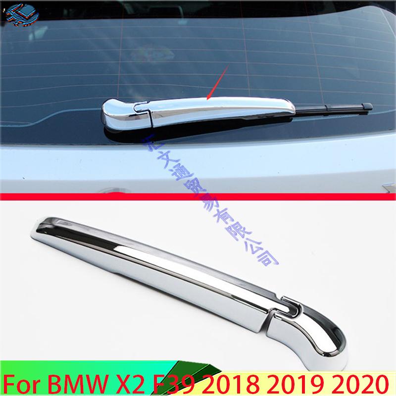 For BMW X2 F39 2018- Car Accessories ABS Chrome Rear Window Wiper Arm Blade Cover Trim Overlay Nozzle Molding Garnish