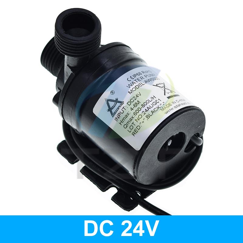 Ультра тихий водяной насос Mini DC 12V 19W 800L/H бесщеточный двигатель погружной аквариумный водяной насос пруд фонтан для аквариума сад