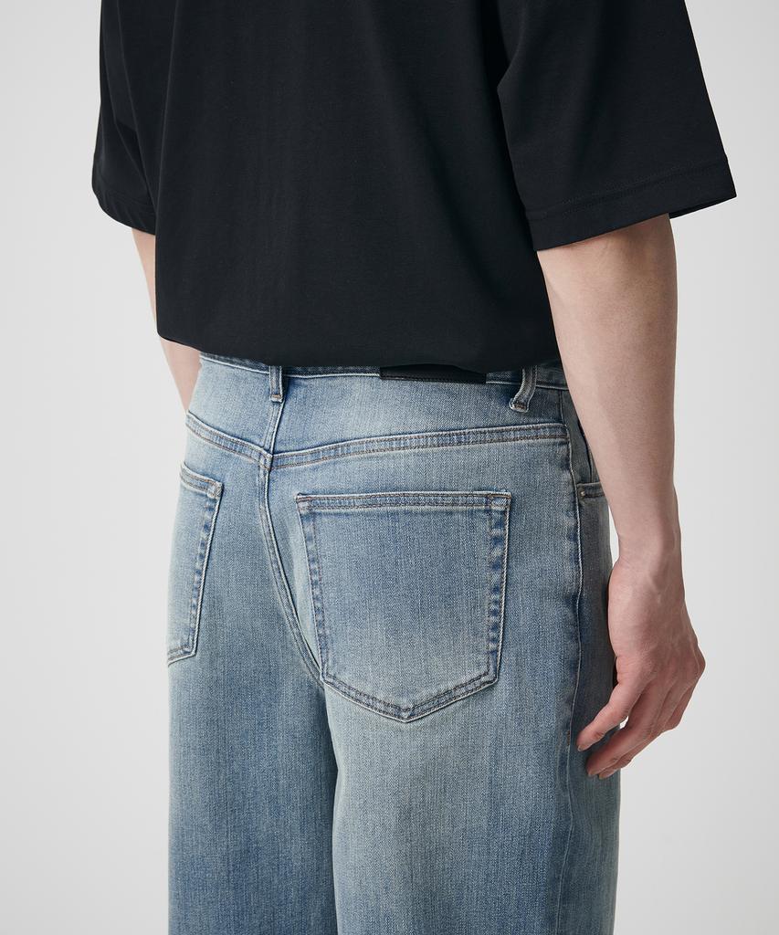 MUSINSA STANDARD Kipas Wide Denim Pants [Light Indigo]