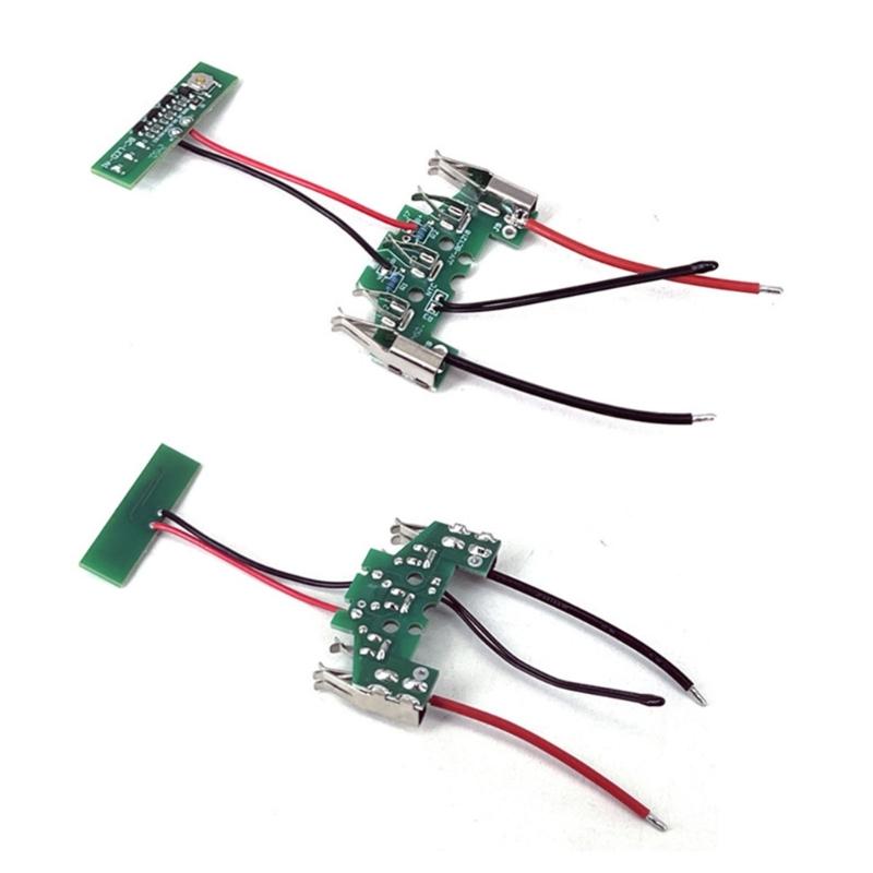 18V 14V Battery Pack Repair Board, BAT610 Green Circuit Board in 7.5 x 4.5 cm Size with Wire Set, Metal Ends and Routine Service Use