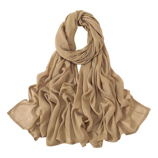 Women Scarf Solid Color Wide Edge Design Thin Scarf Breathable Shawl Versatile Head Wrap Stylish Accessory