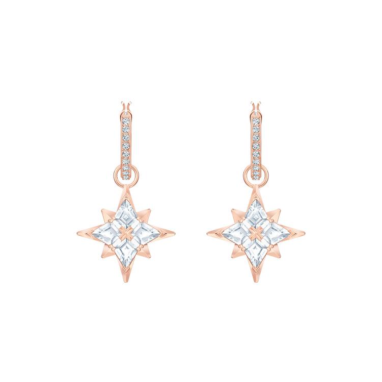 Swarovski Symbolica Earrings Womens Rose Gold