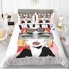 Fashion Girl European and American Modern Trend Girly Comfortable Duvet Cover Pillowcase Bedding Set Children Bedroom Decoration