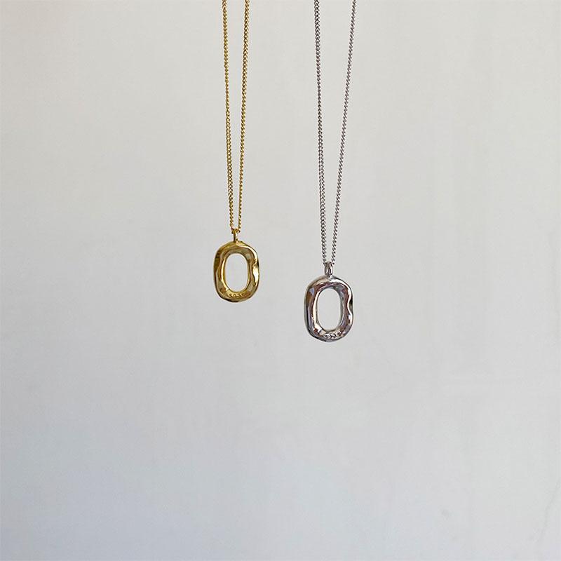 925 Sterling Silver Lrregular Pendant Necklace for Women Retro Minimalist Clavicle Chain Necklace Jewelry Accessories