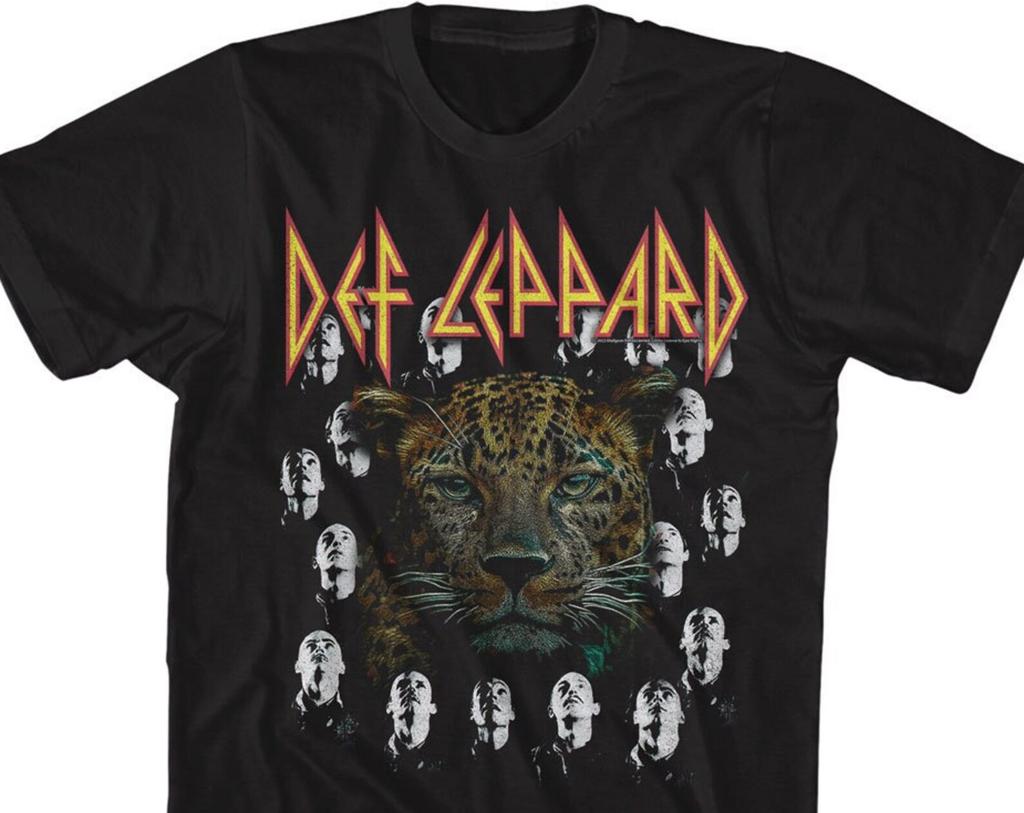 Def Leppard with High N' Dry Black Shirts