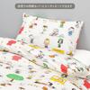 Пододеяльник Nishikawa Snoopy 150 x 210 см Хлопок, можно стирать КОМАНДА PEANUTS 8 точек для крепления Белый PI06540638 PN6601BD 100%