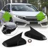 2x Glossy Black OX Horn Rear View Mirror Cover Cap Trim For Honda Civic 16-2021