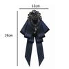 Rhinestone Black Rhinestone Ribbon Bowtie Ribbon Ribbon Bow Brooch  Business Formal Dress Shirt