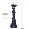 Black and White Chess Piece Resin Figurine for Creative Home Decor
