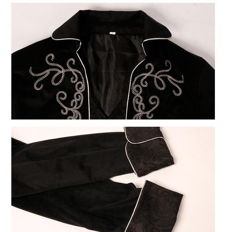 Мужское пальто в стиле панк, длинная куртка, черный готический плащ в стиле стимпанк с капюшоном, плащ на Хэллоуин