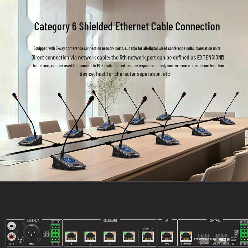 HuiDu HD-970S Professional Wired Digital Conference System (CN version)