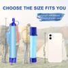 1pc Outdoor Water Filter, Personal Straw Water Filtration System, Emergency Survival Water Purifier For Camping Hiking Climbing Backpacking