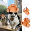 Pet Cat Plush Hat Adjustable Size Dress Up Chicken Leg Headdress Birthday Gifts For Halloween Christmas Party Pet Supplies
