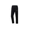 Li Ning Ping Pong Series Solid Color Logo Straight Leg Sports Pants Women Bottoms Black AKLR736-2