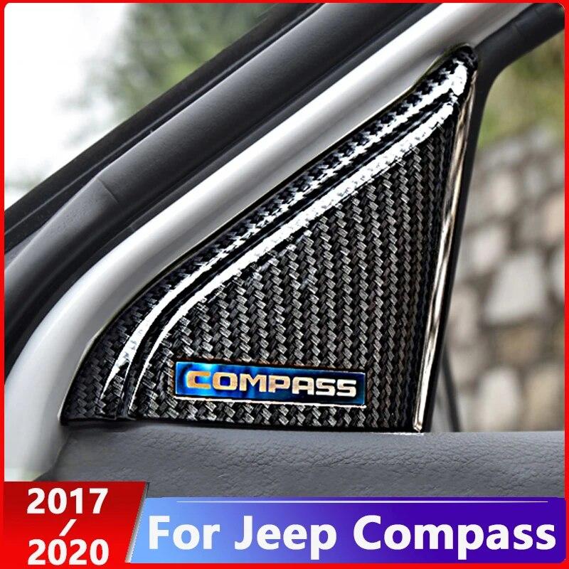 ABS окно автомобиля стойка накладка на стойку рамка наклейка украшение подходит для Jeep Compass 2017 2018 аксессуары для интерьера