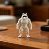 3D-печатная коллекционная фигурка волка, забавная, крутые солнцезащитные очки, статуэтка волка, новинка, скульптура животного для декора офисного стола, полки