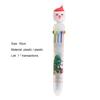 Christmas Themed Ballpoint Pen Multi-color Plastic 10 Colors Personalized Stationery Pen for School