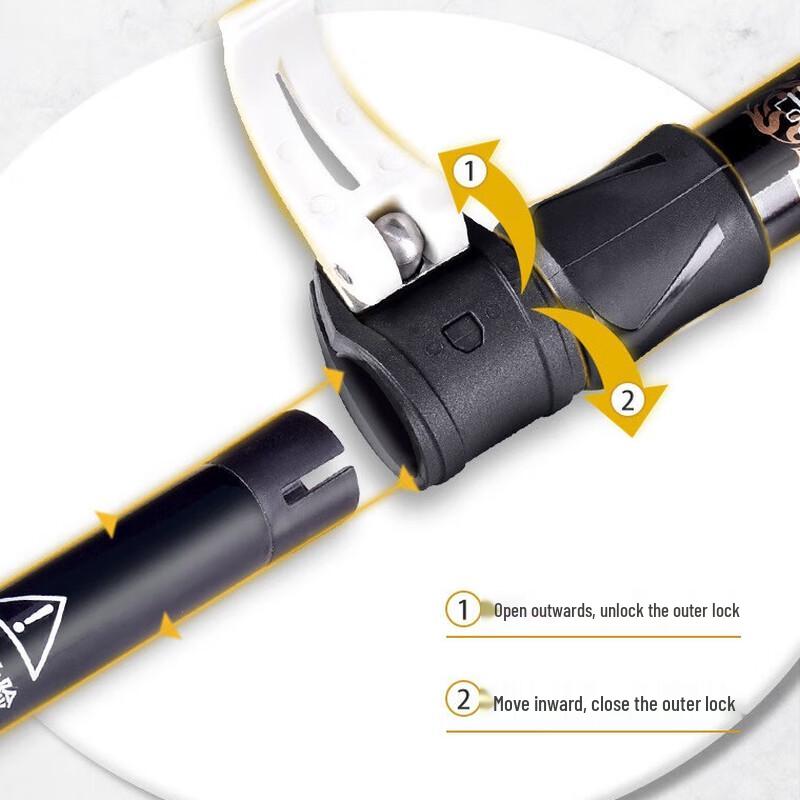 OLOMMT Carbon Fiber Hiking Cane