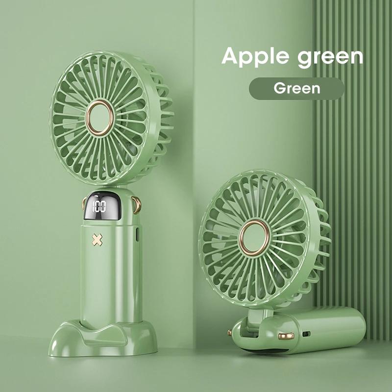 2025 New 3000mAh Portable Fan Rechargeable 90° Foldable Fan Mini Air Conditioner Small Fan Air Cooler with LED Digital Display