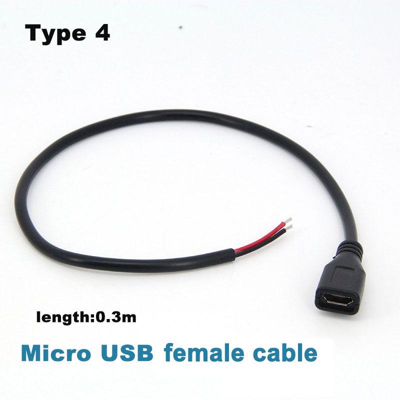 5 В 12 В USB 2.0 DC Mirco Male Female Cable Switch Регулируемый блок питания зарядный разъем ремонтный шнур для DC USB Вентилятор охлаждения