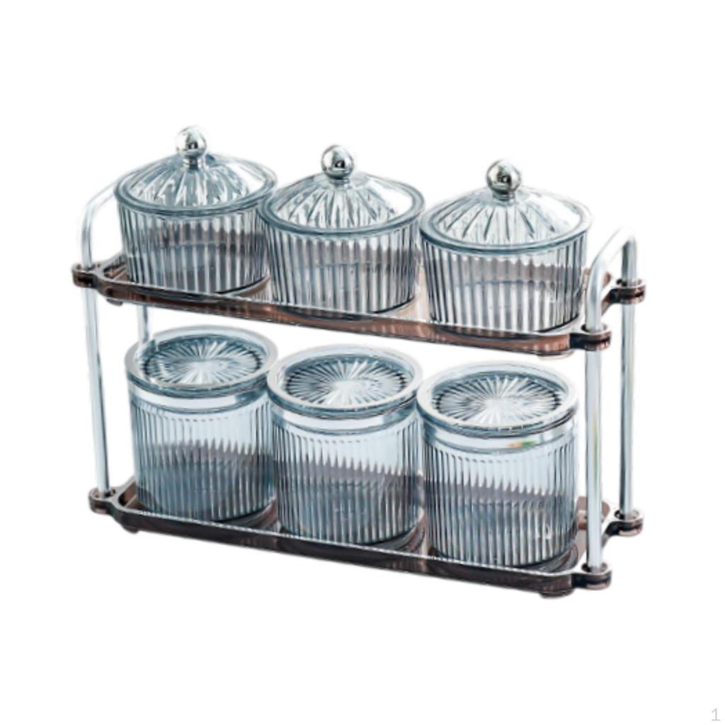 Декоративный поднос для орехов, герметичные банки для хранения, элегантная разделенная закуска, блюдо для сухофруктов